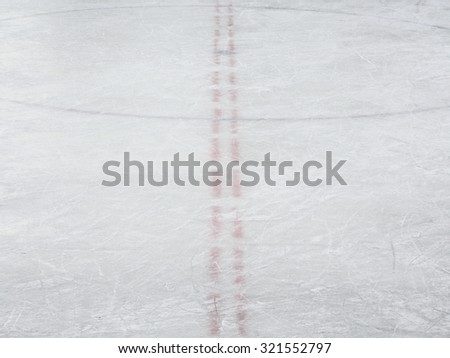 Ice hockey rink markings, winter sport texture