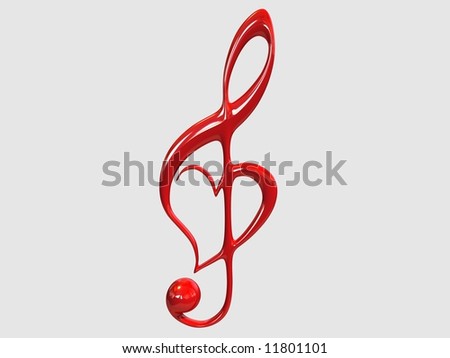 stock photo Music symbol in heart shape Save to a lightbox 