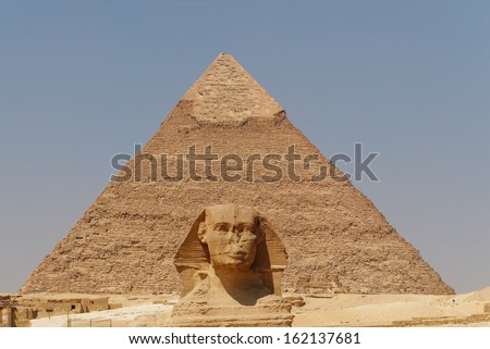 The Sphinx And The Great Pyramid, Giza, Egypt