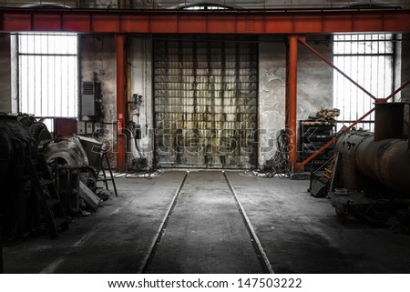 Old Industrial Metal Gate