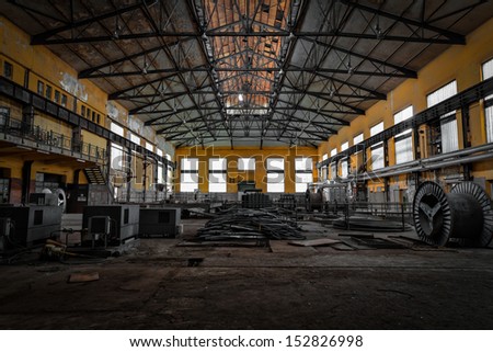 Abandoned Metallurgical Factory Inside Space