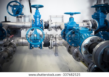 piping systems, industrial equipment, interior