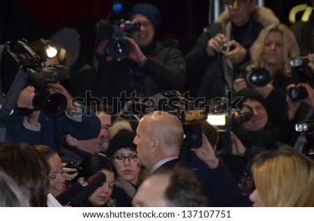 BERLIN - GERMANY - FEBRUARY 4: Bruce Willis and Press at the 