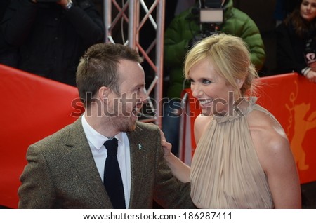 BERLIN - GERMANY - FEBRUARY 10: Aaron Paul and Toni Collette at the 64rd Annual Berlinale \
