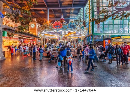 Genting Highlands, Malaysia - December 21 : Theme Park In First World Plaza On Dec 21,13 In Genting Highlands. It\'S A Shopping Centre Which Consists Of Shops, Restaurants, An Indoor Theme Park, Ect.