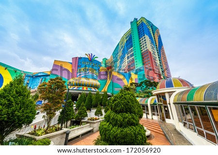 Genting Highlands, Malaysia - December 21 : Front View Of First Word Hotel On Dec 21,13 In Genting Highlands, Malaysia. It'S A Three-Star Hotel With A Total Of 6,118-Rooms.
