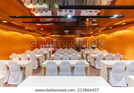 HUA HIN, THAILAND - MAY 23: Conference room of Marrakech Hotel on May 23, 14 in Hua Hin. The design of the hotel was Inspired by rich and colorful culture of Morocco\'s Marrakech or \
