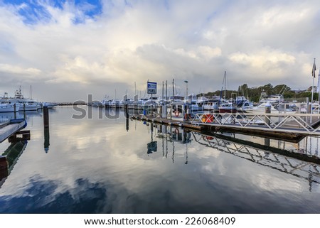 NELSON BAY, AUSTRALIA - MAY 8 : Nelson Bay, Australia on May 8, 2014. Nelson Bay is a suburb of the Port Stephens local government area in the Hunter Region of NSW, Australia.