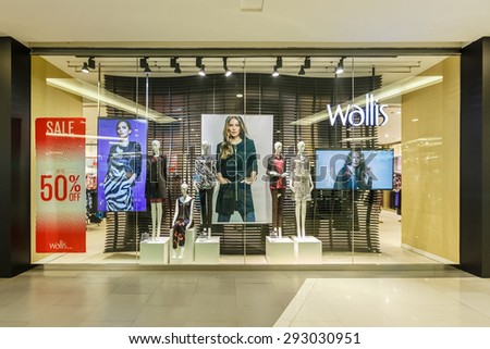 BANGKOK - DEC 5: Wallis shop at Central World on Dec 5, 2014 in Bangkok. Central World is a shopping plaza and complex which is the sixth largest shopping complex in the world.