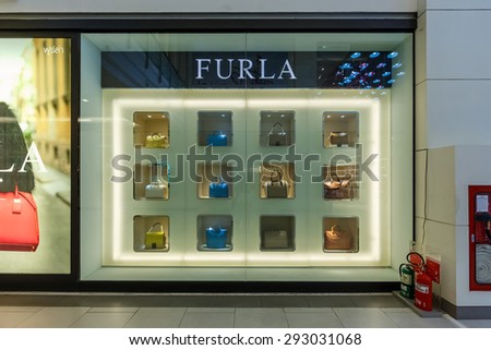 BANGKOK - DEC 5: Furla  shop at Central World on Dec 5, 2014 in Bangkok. Central World is a shopping plaza and complex which is the sixth largest shopping complex in the world.