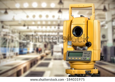 The total station surveying, measuring tool IV