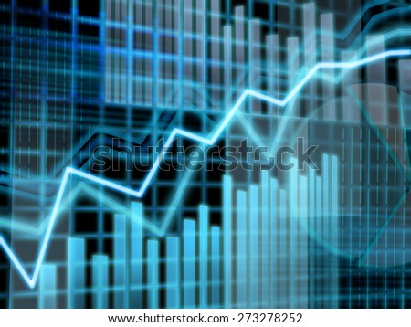 Finance data graph concept background