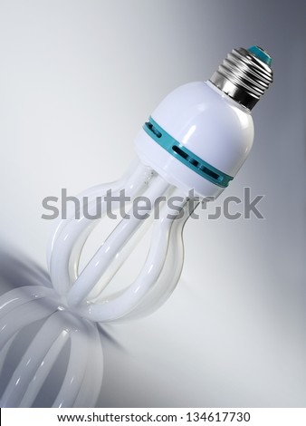 fluorescent bulbs  lot of light  to save energy and money