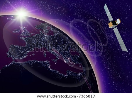satellite, space, planet, the Europe, TV