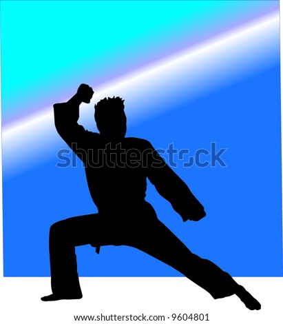 Instructor Keith practicing martial art\'s