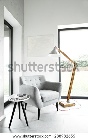Armchair in living room