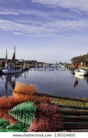 Stauning harbor in the western part of Denmark near Ringkobing fjord