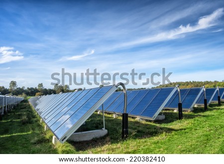 Solar water heating system in great scale