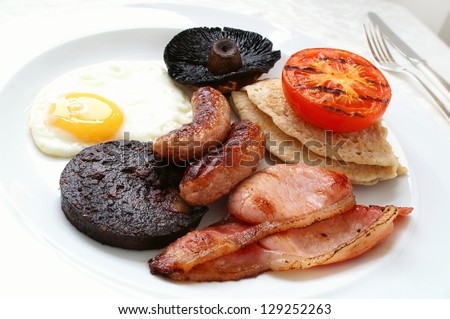 Full english cooked breakfast