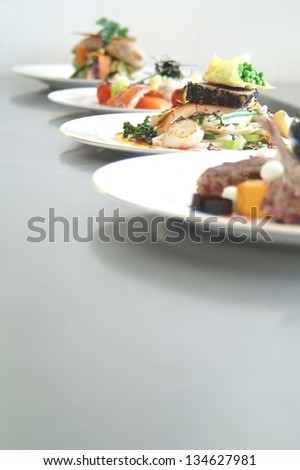 plated meals ready for service