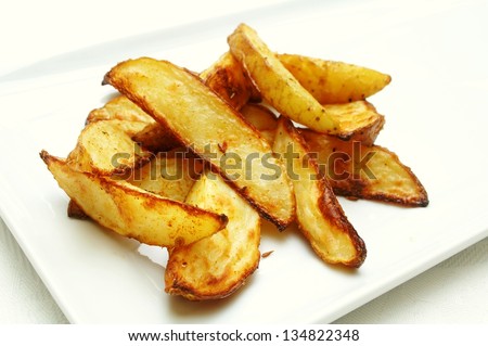 spicy baked potato wedges