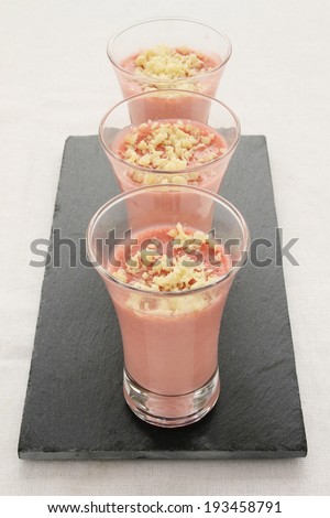 shot glass mini dessert canape mousse