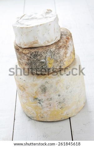 stacked artisan cheese