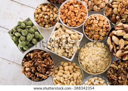 nut selection in dishes