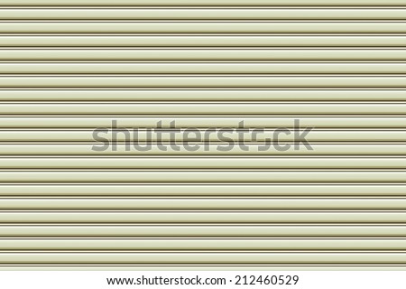 Rolling door or shutter door pattern outside (new and clean surface).