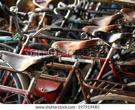 Urban retro bicycle, service and Bicycle rental