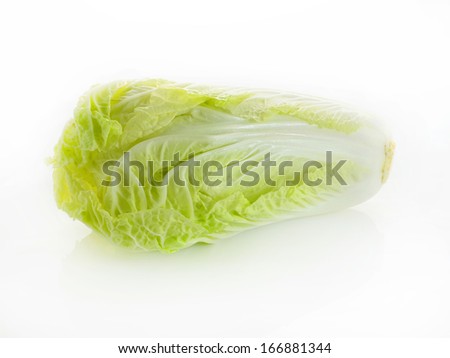 Lettuce heart on a white background