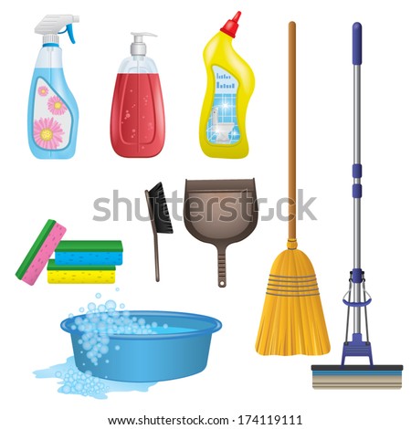 Cleaning Icons Set Cleaning Icons Set