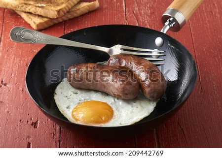 Sausage and eggs