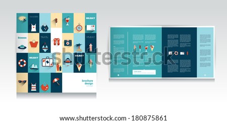Summer concept catalog design Summer concept catalog design