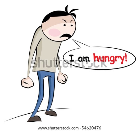 angry hungry person - Stock Image - Everypixel