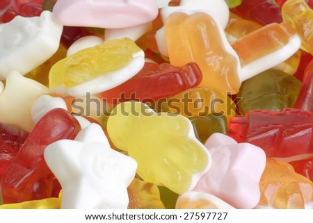 Colorful candy as background