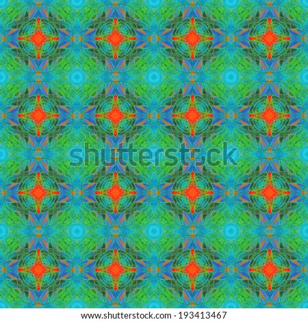 Seamless pattern made from Harlequin Macaw feathers background