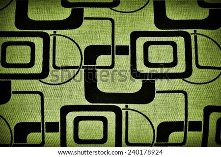 Fabric - a piece of fabric in use - geometric pattern