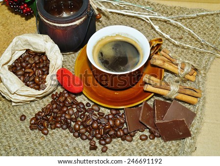Coffee -  I love coffee - coffee  beans , coffee and chocolate