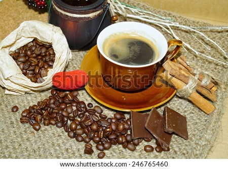 Coffee -  I love coffee - coffee  beans , coffee and chocolate