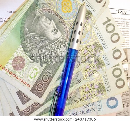Polish tax form (PIT-11) and Polish money - settlement with the Tax Office,
