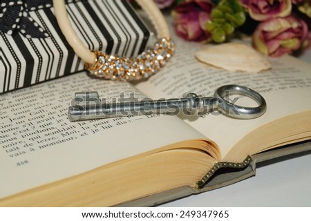 Memories secret romantic meetings - the key to the book and jewelry