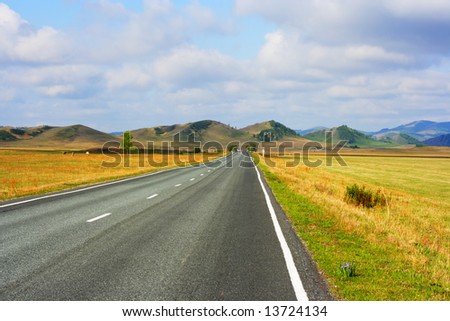 http://image.shutterstock.com/display_pic_with_logo/147157/147157,1213364703,2/stock-photo-road-crossing-steppe-and-going-to-hills-khakassia-siberia-russia-13724134.jpg