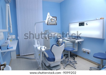 modern Dentist\'s chair in a medical room