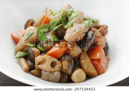 chicken stew, boiled dish, stewed