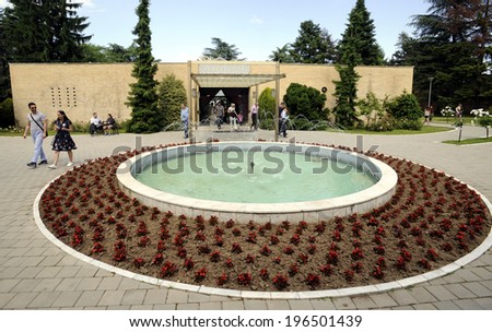 BELGRADE, SERBIA - CIRCA MAY, 2014: Yugoslavia\'s former president Josip Broz Tito memorial center, the House of Flowers, circa May 2014 in Belgrade.