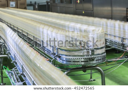 Plant for the production of juices.\
Production Line. Conveyor.