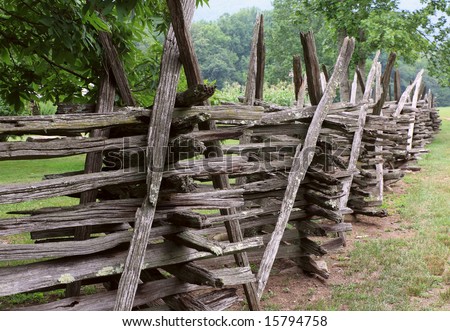 country wood fence