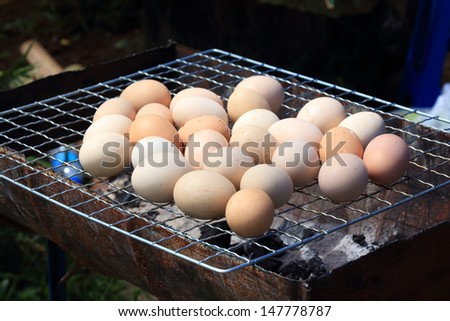 Preserved Egg, Chicken Eggs, Grilled Eggs.