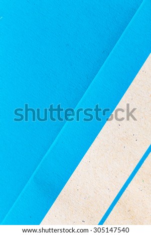 Blank paper ,Blue Paper Notepad  on blue background